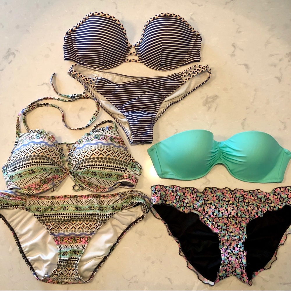 3 Victoria’s Secret Bathing Suits 34D/Medium